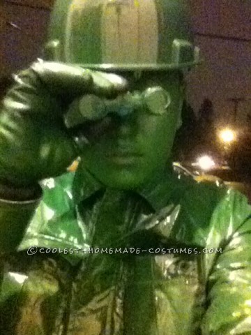 Coolest Homemade Plastic Toy Soldier Halloween Costume