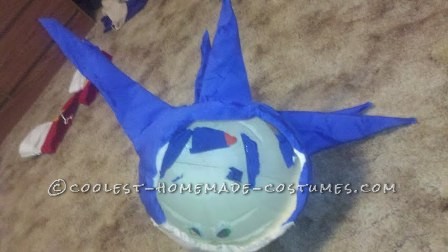 I decided to go as Sonic The Hedgehog this year, but knew I'd run into problems. The only way to get the costume was to to make it, couldn't fi