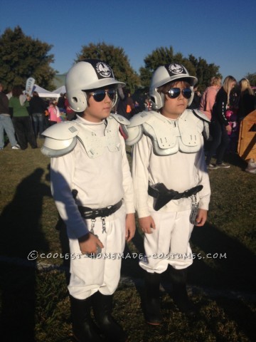 Another year, another cool Home made costume.....Hunger games peacekeepers costumes this time around!
In my opinion, this is a cool costume for pre-