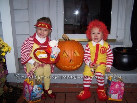 I have a curly headed boy who loves McDonald’s… and he needed a haircut… if there was one year to be Ronald McDonald, without usi