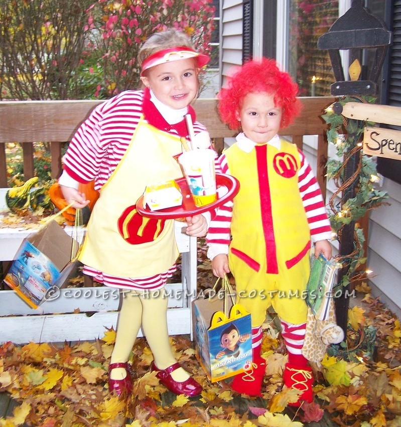 I have a curly headed boy who loves McDonald’s… and he needed a haircut… if there was one year to be Ronald McDonald, without usi