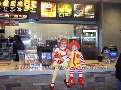 I have a curly headed boy who loves McDonald’s… and he needed a haircut… if there was one year to be Ronald McDonald, without usi