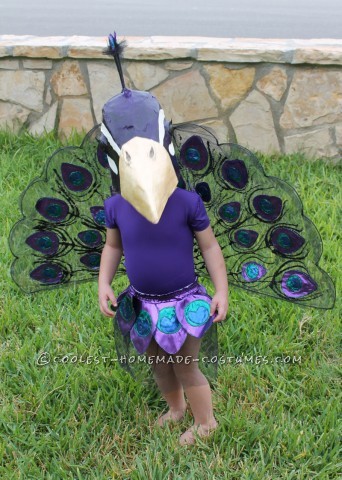 This toddler peacock costume is honestly very time consuming and has many tedious steps, but will be beautiful and well worth the time once completed