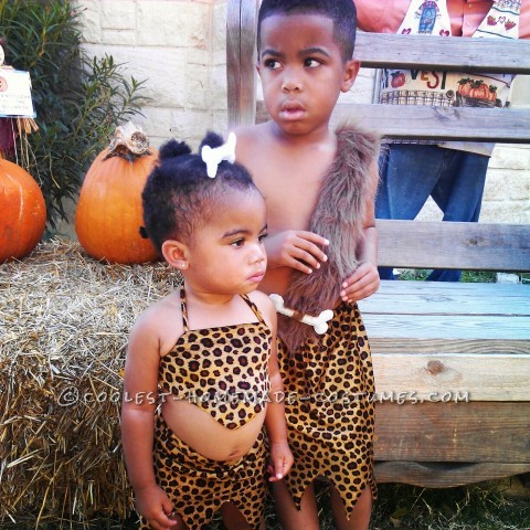 Cutest Pebbles and Bamm Bamm Kids Halloween Couple Costume