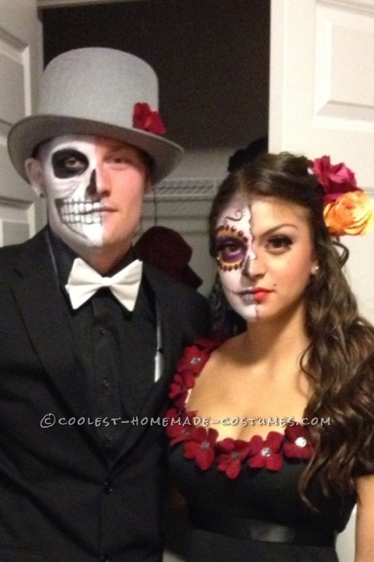 Coolest Dia De Los Muertos Couple Costume