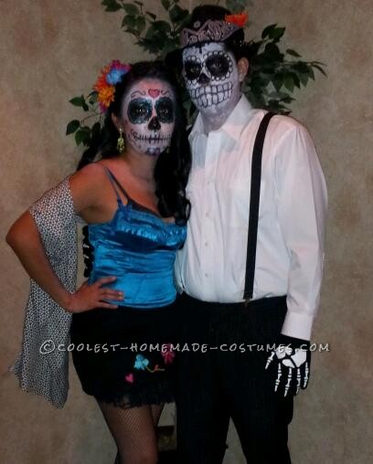 Dia de Los Muertes Couple Halloween costume