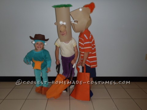 My kids love Phineas & Ferb, and l have to admit, l enjoy watching that cartoon with them. When trying to come up with an idea for Halloween cost