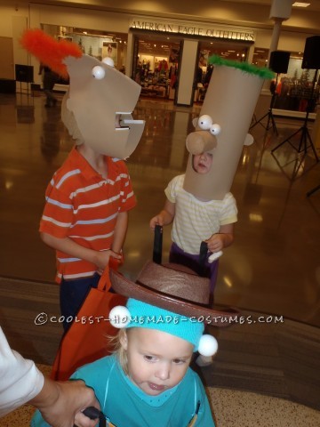 My kids love Phineas & Ferb, and l have to admit, l enjoy watching that cartoon with them. When trying to come up with an idea for Halloween cost