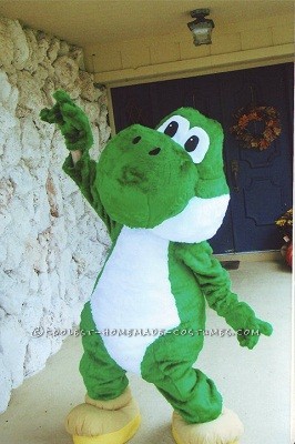 This Yoshi  costume was requested by my daughter and her friends. It is an iconic video game character and most children and young adults can ea