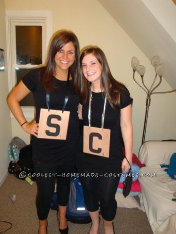 Original Homemade Scrabble Group Costume