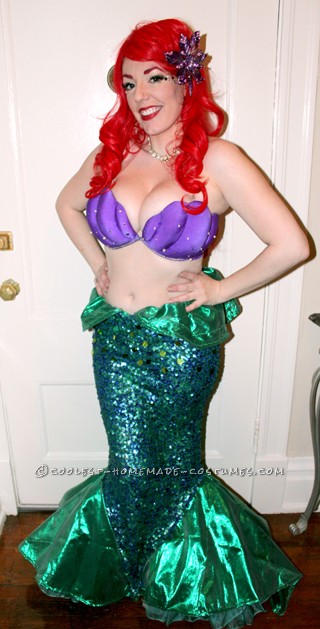 Fantastic Little Mermaid Ariel Homemade Costume