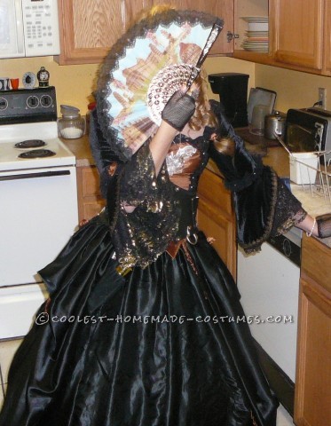 I created this costume for Halloween 2011. That year our decoration theme was a wrecked, deserted pirate ship so I needed a coordinating costume. How