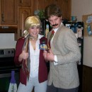 My boyfriend and I just loved the movie Anchorman so we thought it would be a great costume! We won our friends Halloween costume contest that year a