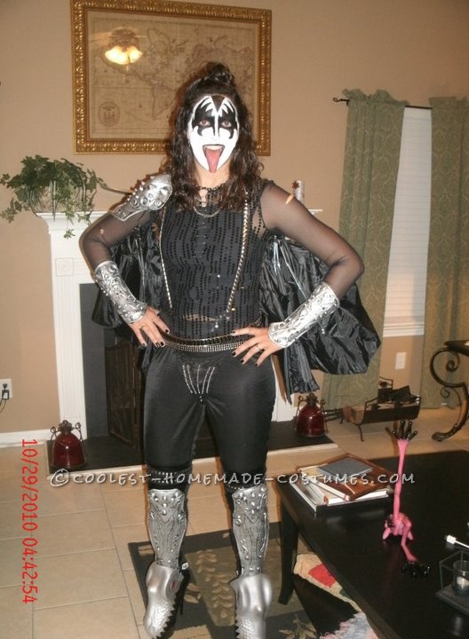 Coolest Lady Gene Simmons on the Fly Halloween Costume