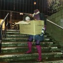 Awesome DIY Costume: Headless Woman Carrying Her Head in a Box