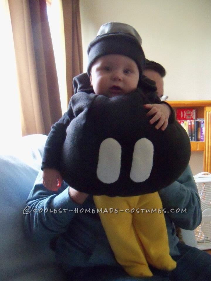 Every once in awhile my husband and I refer to my little destructive infant son Henry as H-Bomb, so it was quite fitting for us to choose a Bob-Omb f