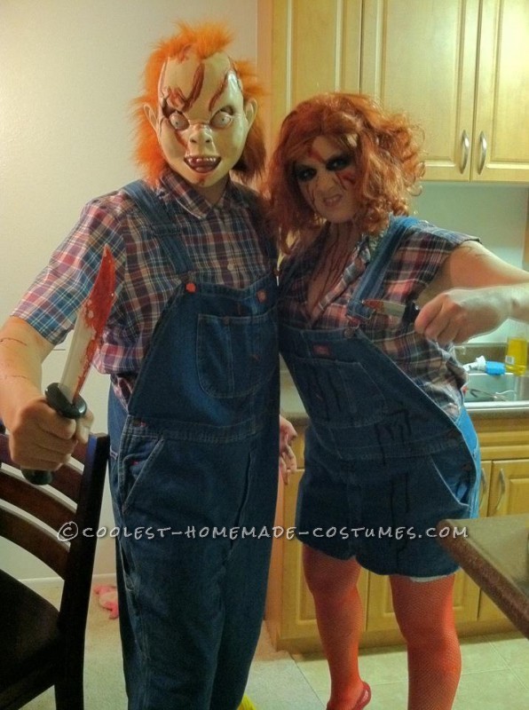 Homemade Chucky and Chucky's Sister Couple Costume