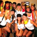My College friends and I decided to be the "Hot Mess Express" for Halloween in college, after the popular term was coined for a group of girls who