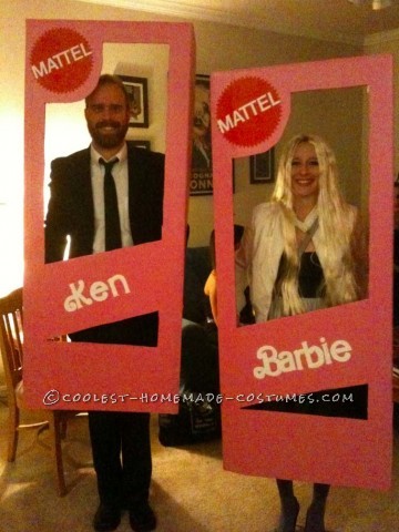 Last year for Halloween my fiance and I wanted to make a grand entrance so we decided to get some oversized boxes, paint them pink and enter the part