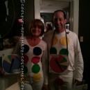 I saw the twister idea on your website originally but just for a guy.  We decided to make it a couples costume. We both wore white on top and bo