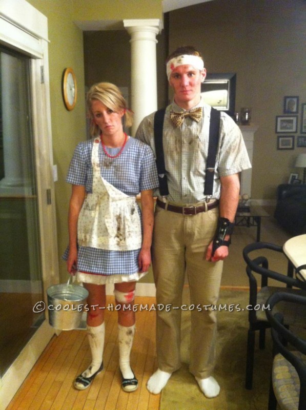 Original Couples Costume Idea: Jack and Jill... After the Hill