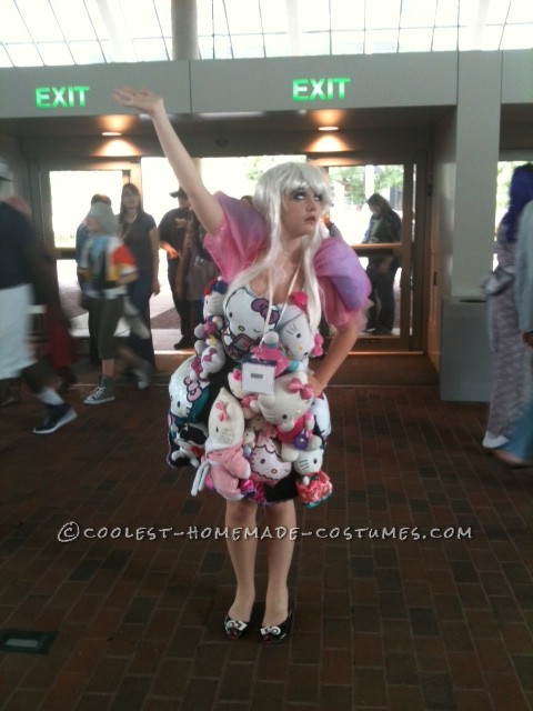 Coolest Homemade Lady Gaga Hello Kitty Extravaganza Costume