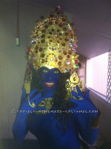 I am a huge Halloween aficionado and I could not let my audience down because they expect nothing but the BEST from me.. My Lady Kali costume was a 3