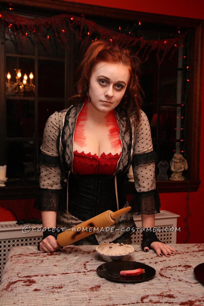 I've always been a huge Halloween buff, and I've especially always loved Sweeney Todd. I wanted to be Mrs. Lovett for Halloween for years now, but