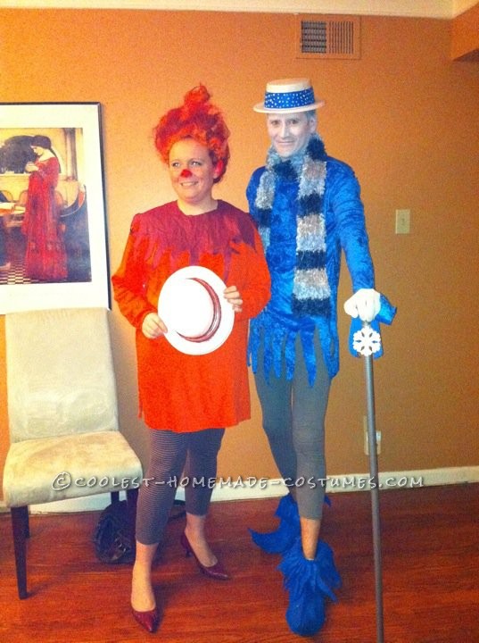 Coolest Last-Minute Heat Miser and Snow Miser Couple Costumes