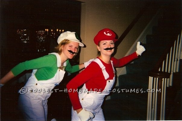 This is from Halloween 2004. My roommate and I had acquired an old Nintendo and our favorite game to play (usually at 3am when we got home from a nig