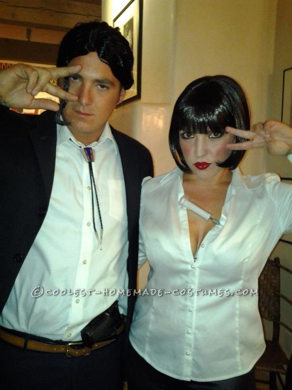 Cool Couples Costume: Mia Wallace and Vince Vega from Pulp Fiction