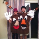 My boyfriend and I decided to make Mr and Mrs Potato Head costumes after seeing some great ideas on this site and loving the characters from the Toy