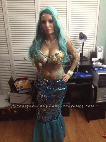 Sexy Homemade Mermaid Halloween Costume