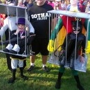 optical illusion Batman and Robin costumes