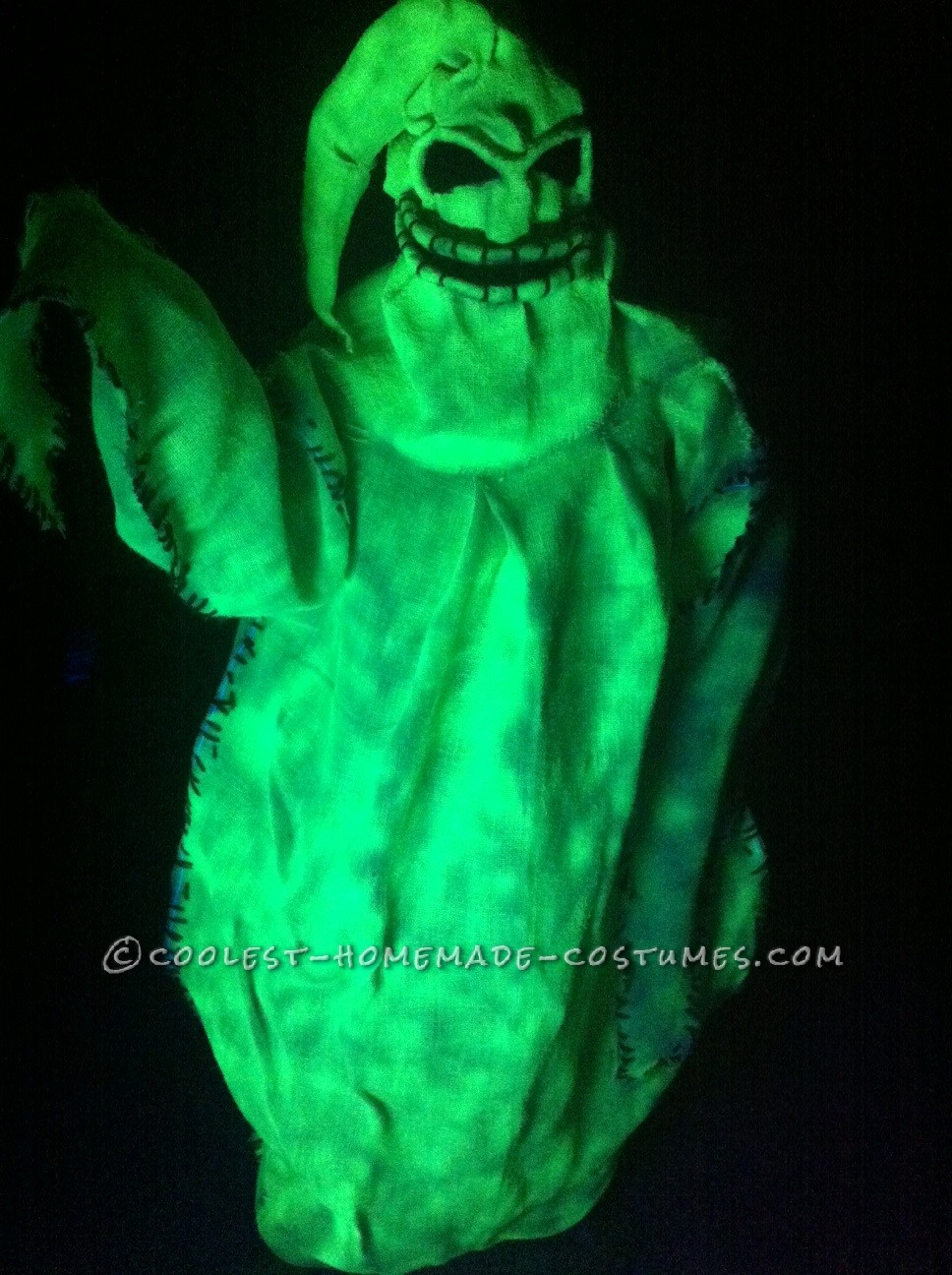 Homemade Glowing Oogie Boogie Costume