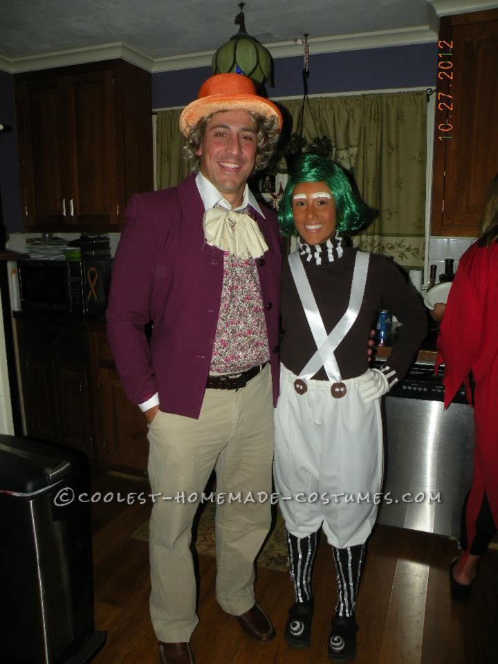 Our Oompa and Willy costumes have been the most fun not only to wear but to make so far!!  I googled some pictures of oompa loompas as well as t