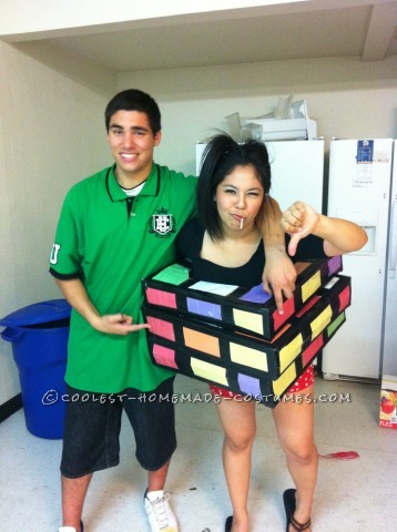 I planned to make a Rubik's cube costume way before halloween just never got around to it until the day before halloween hit! I love getting artsy