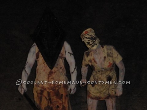 So this year I wanted to make another creepy couples costume for my husband and I.  We've always loved the movie Silent Hill, and I've always