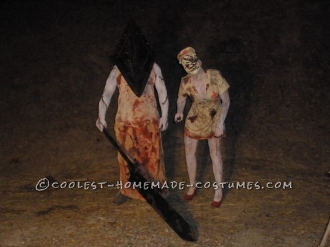 So this year I wanted to make another creepy couples costume for my husband and I.  We've always loved the movie Silent Hill, and I've always