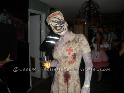 So this year I wanted to make another creepy couples costume for my husband and I.  We've always loved the movie Silent Hill, and I've always