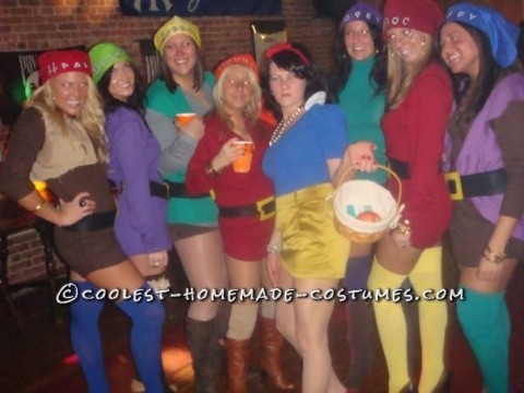 Coolest Snow White and the 7 Sexy Dwarfs Group Costume