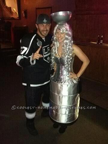 It started off with my love for the LA Kings and there recent win of the Stanley Cup!!! I like to dress up as things that are current....So my girlfr