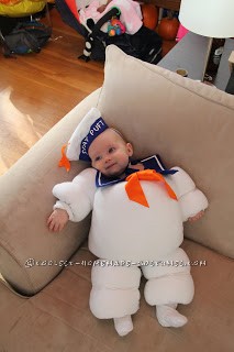 Original Baby Halloween Costume Idea: Stay Puft Marshmallow Baby