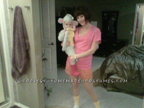 'Dowa' was one of my daughter's first words.  She was absolutely in love with Dora the Explorer.  So, for her Halloween costume, I decid