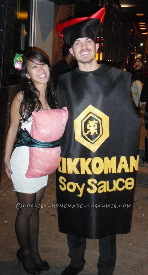 Couples Sushi and Soy Sauce Halloween Costume