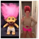 This year for Halloween I decided to imitate one of my favorite toys growing up as a child.
 The classic Troll Doll—you know the ones wit