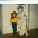 When my kids were little I loved dressing them up for Halloween and taking them to the mall for contest. Here Kaylee is 6 years old and I made her a