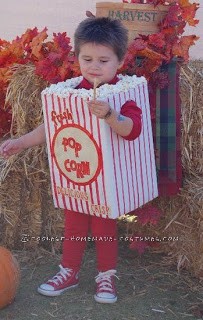 It seems like each year my oldest son chooses a food related costume, which is always a fun project. This was my first one, and I loved seeing him in