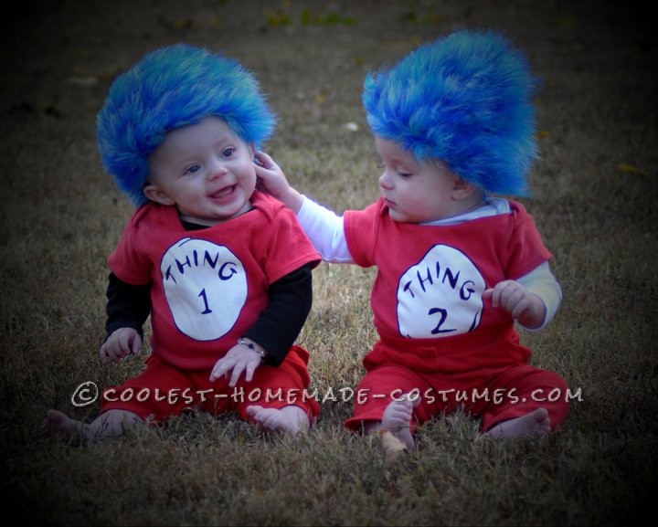 Coolest Thing 1 and Thing 2 Twin Baby Costumes