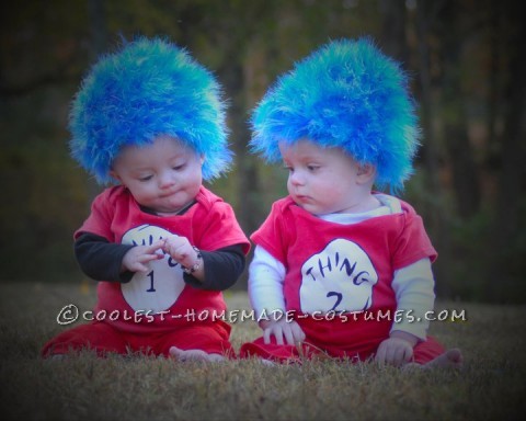 Coolest Thing 1 and Thing 2 Twin Baby Costumes